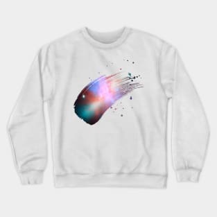 Paint brush stroke galaxy whoosh Crewneck Sweatshirt